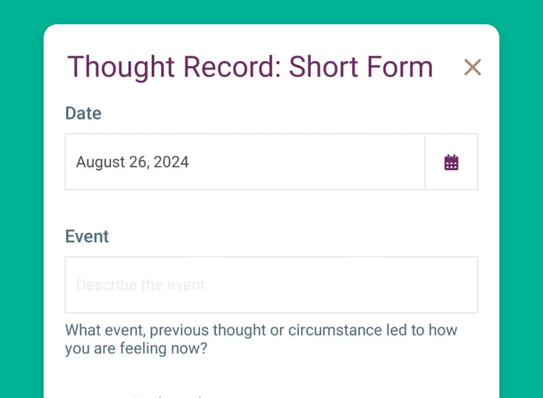 Thought record - short form featured image