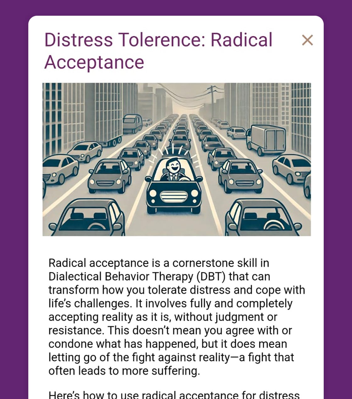 distress tolerance radical acceptance featured image