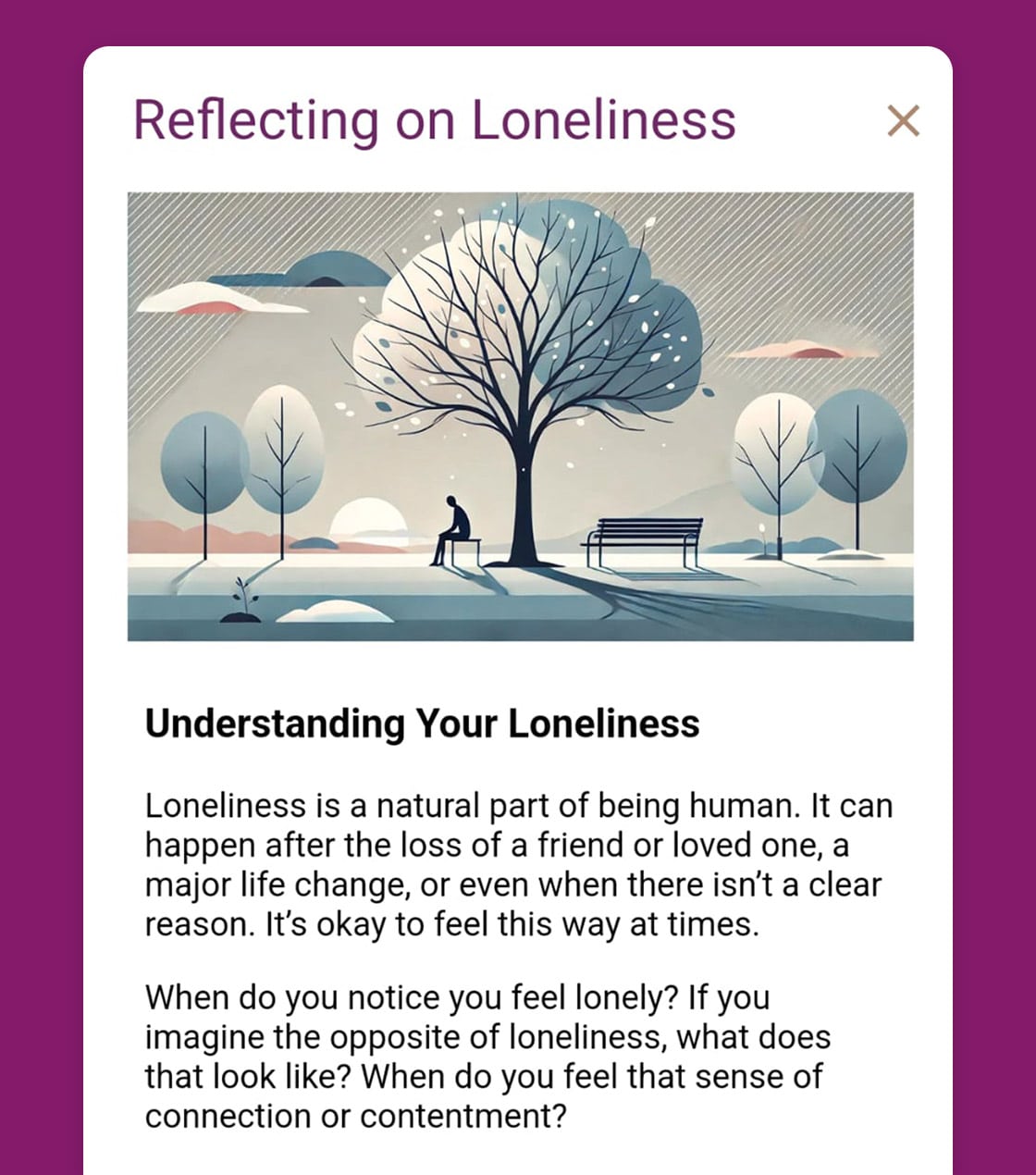 reflecting on loneliness featured image