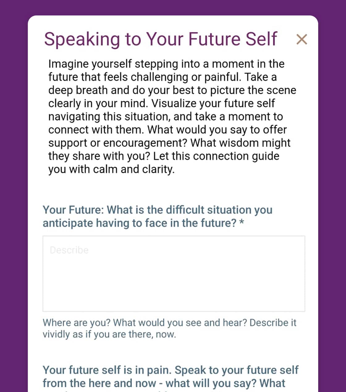 Your future self therapy worksheet featured image